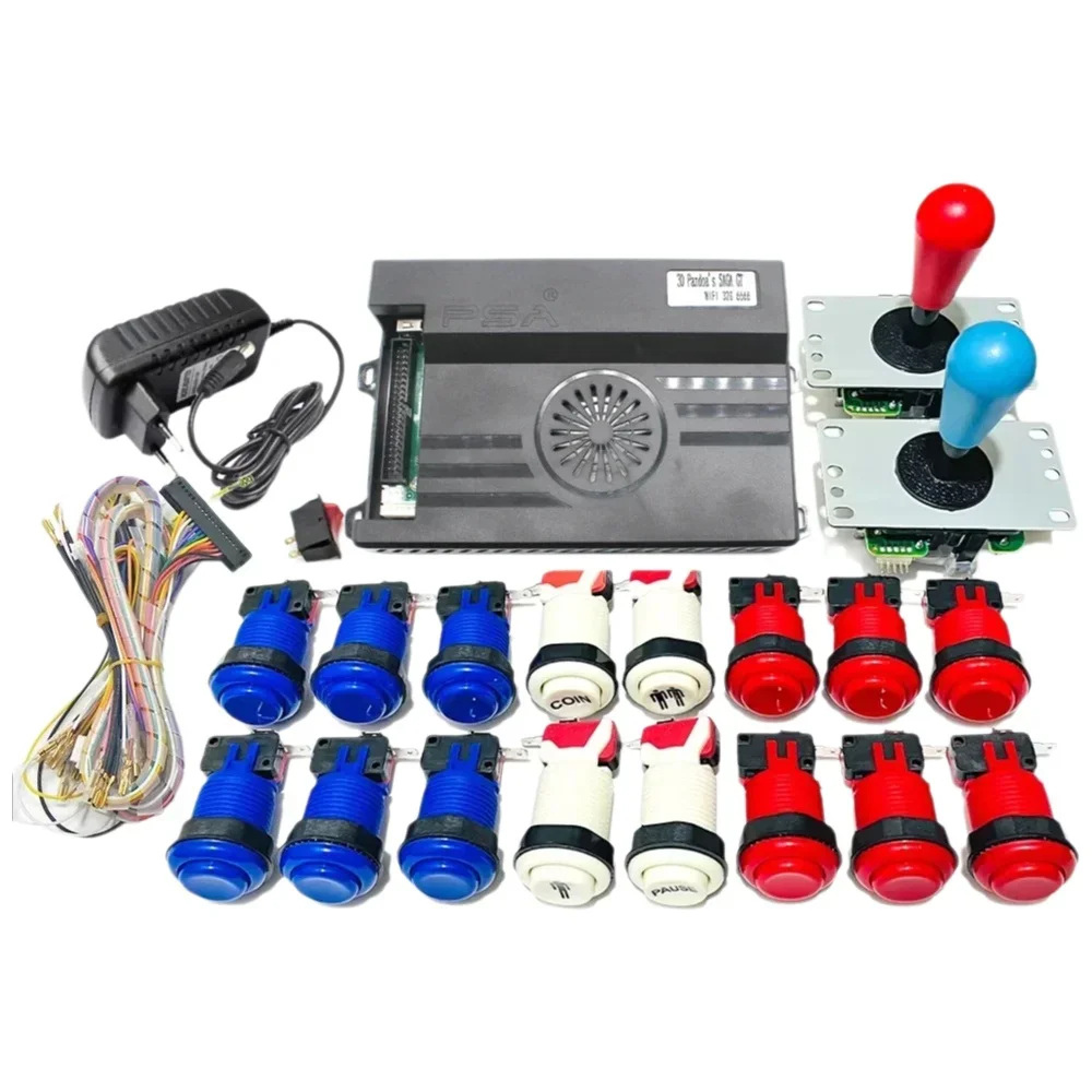

6666 WiFi Pandora Saga 3D EX Arcade Game Console Cabinet with 32G S812 CPU DIY button Bartop Support