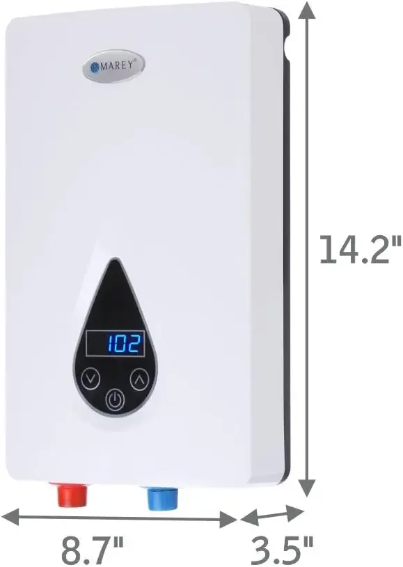 ECO150 Electric Tankless Water Heater, 14.5kW 240V, Smart Technology, Unlimited On-Demand Hot Water Heater