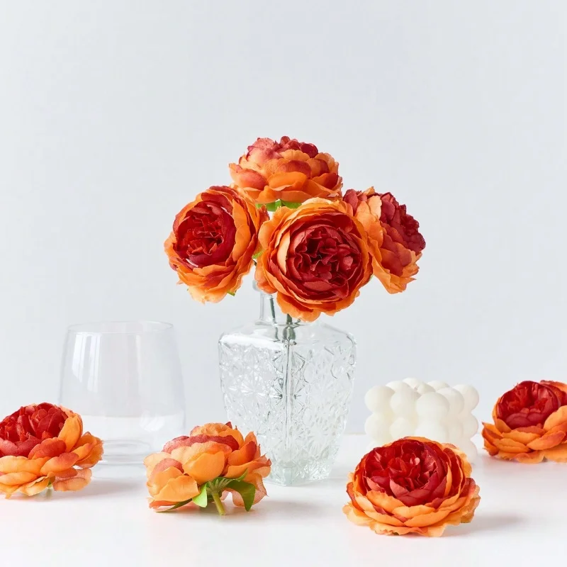 5/10 Stücke Pfingstrose Künstliche Blumen Bouquet 20 CM Gefälschte Blumen für Home Room Decor Garten Hochzeit Dekoration DIY Vase Pflanze Ornament – Detail 18