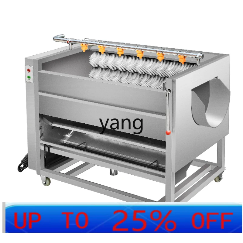 

LMMCommercial Quick Cleaning Ginger Taro Stainless Steel Brush Multifunctional Automatic Peeling Machine