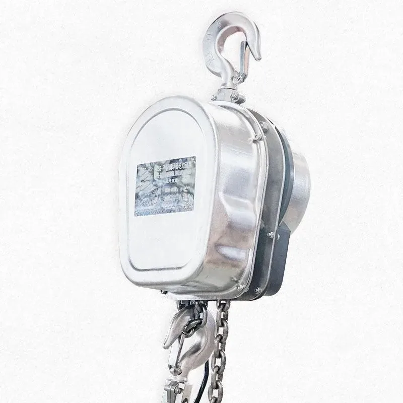 

304 Stainless Steel Hand Chain Hoist, Hook Mounted, Rust & Corrosion Resistant, Trolley Compatible for Wet & Harsh Environments
