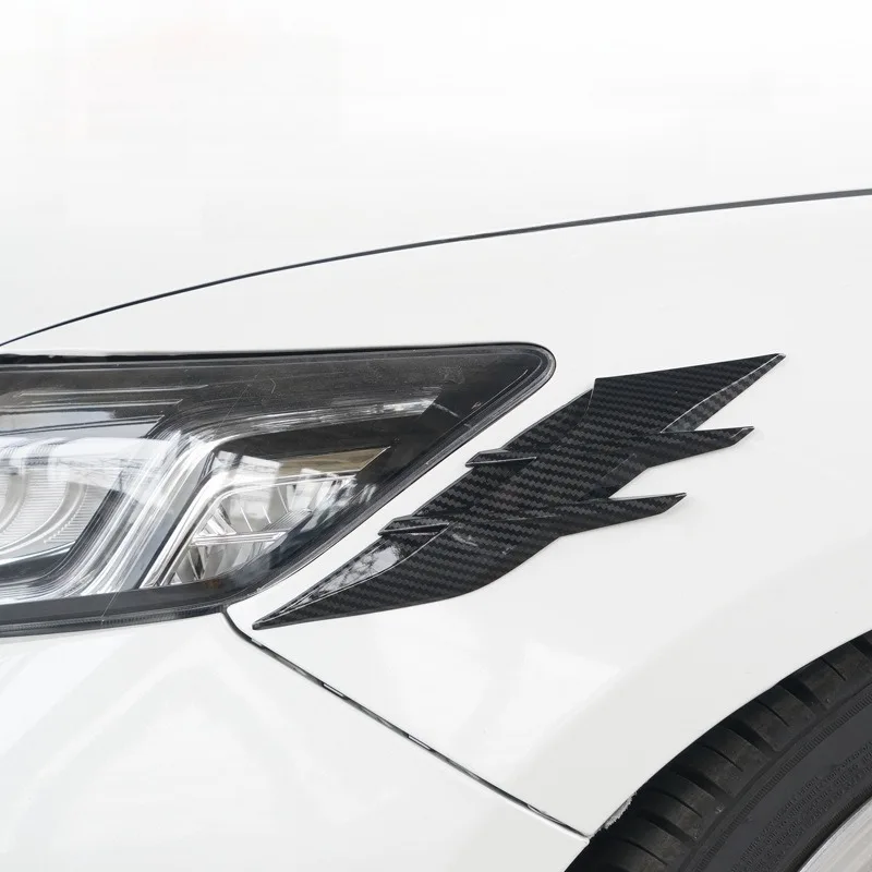 Per carrozzeria auto faro sopracciglio adesivo universale per copertura lampada auto adesivo striscia autoadesiva decorazione decalcomania 2 pezzi