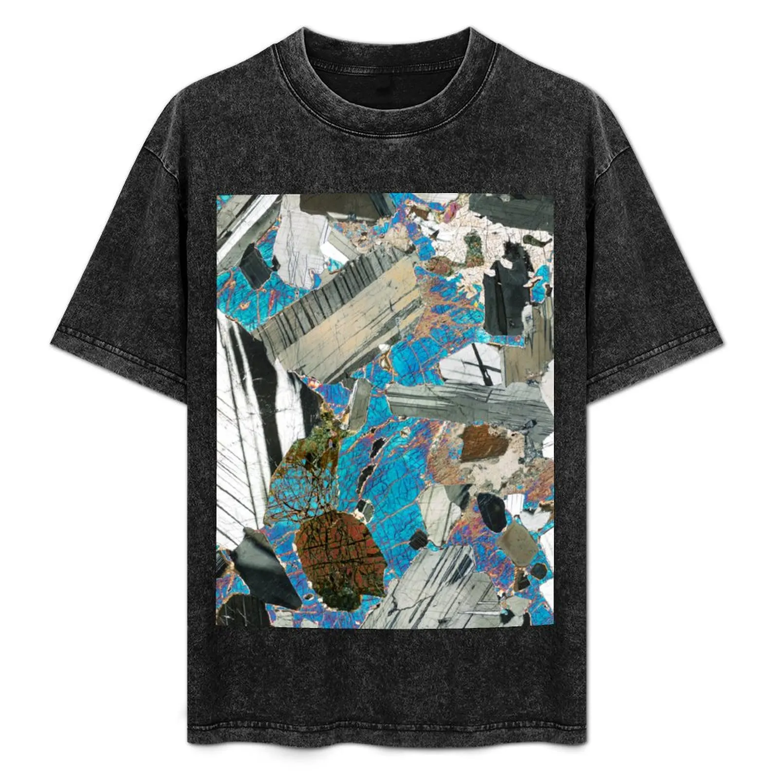 

Gabbro from Huntly, Scotland rock thin section microscope photo - Scottish geology gift T-Shirt