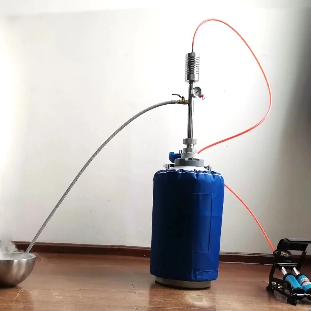Dispensing 2l /min Liquid Nitrogen Distribution LN2 Foot Operated P Small Nitrogen Dispenser Nitrogen Tube Liquid Dispenser