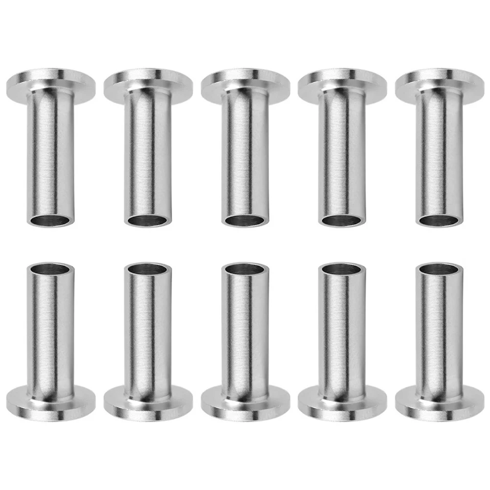 

10Pcs Stainless Steel Cable Railing Protector Sleeves Replacement Parts for Wire Rope Deck Balustrade and Outdoor Use