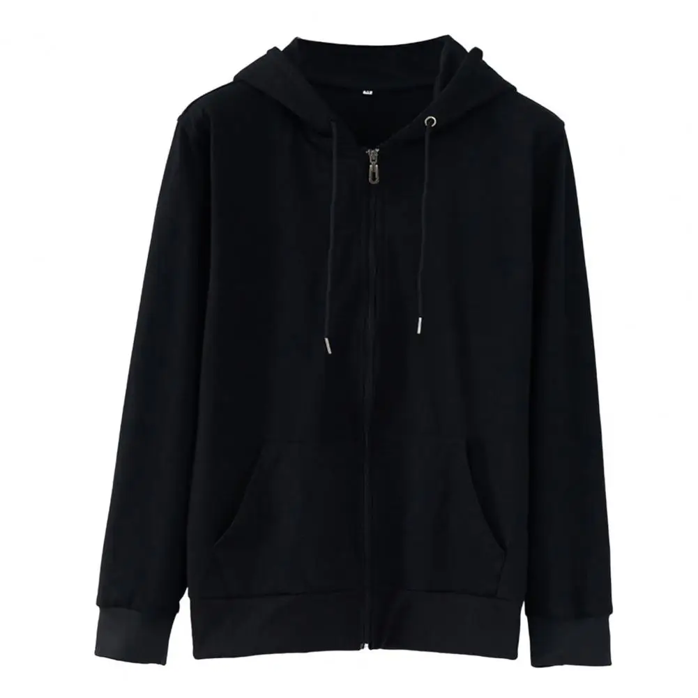 Trendy Hooded Sweatshirt  Relaxed Fit Skin-touch Unisex Hoodie  Loose Drawstring Hoodie Coat