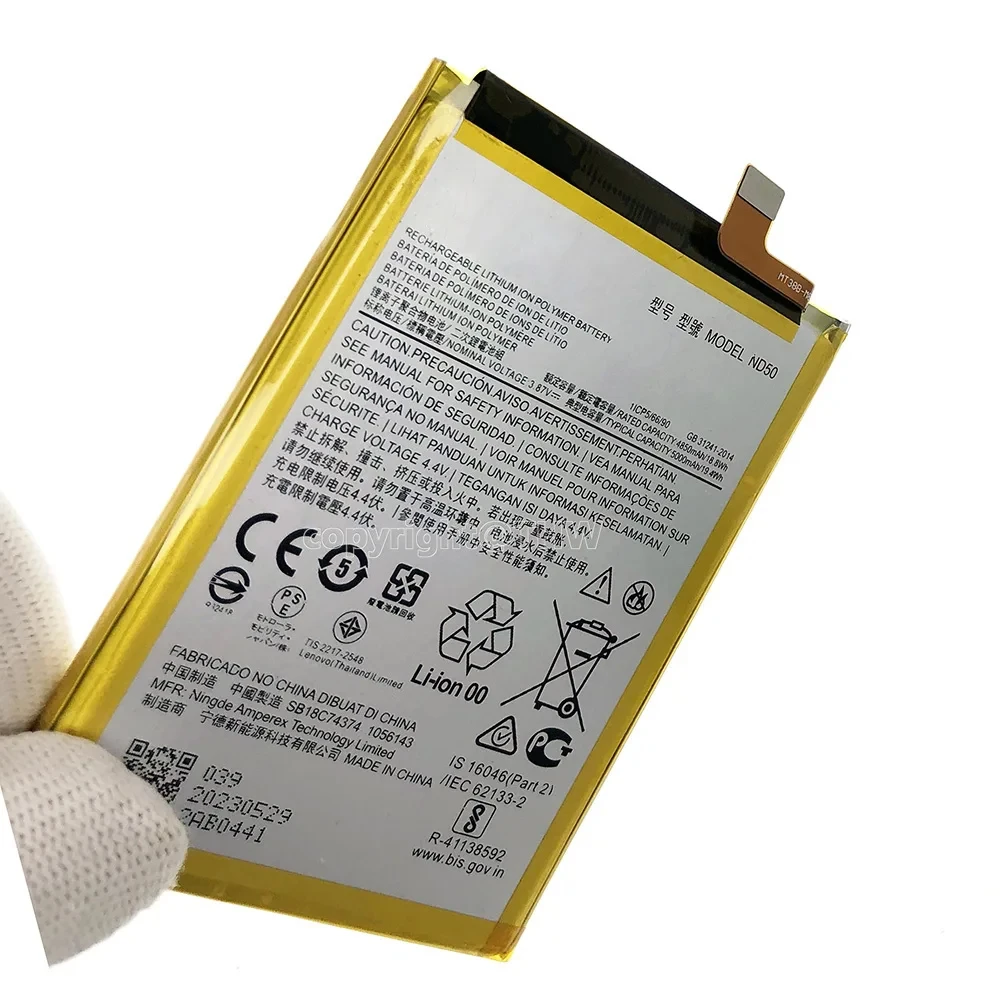 New Original ND50 Battery For Motorola MOTO G42 XT2233-1 XT2233-2 Cell Mobile Phone Batteria + Free Tools  5000mAz