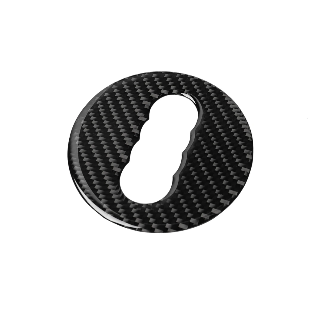 Car Steering Wheel Cover Carbon Fiber Texture Sticker Decoration For Audi A4 B8 B9 A3 8V 8Y S3 Q3 8U Q5 8R Q7 Q2 Accessories