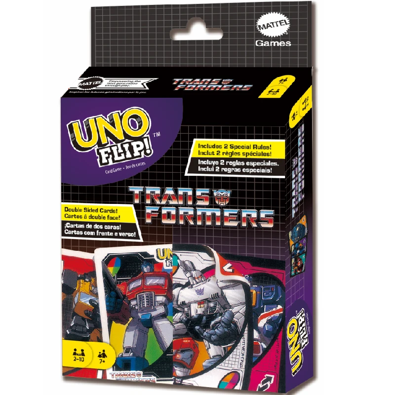 UNO FLIP! TRANSFORMERS Board Game Anime Cartoon Figure Pattern Family Funny Entertainment uno Cards Games Christmas Gifts