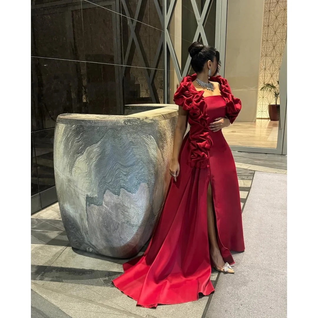 

Lena Luxurious Women's Evening Dresses Woman Elegant Party Dresses 2025 Shawl Evening Gowns Luxury Dress Satin Cloth Custom Made