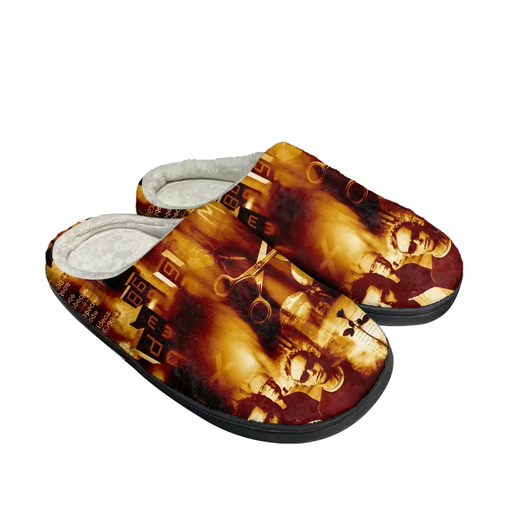 Hot Depeche Rock Band Mode Home Cotton Custom Slippers Mens Womens Sandals Plush Violator Casual Keep Warm Shoes Thermal Slipper