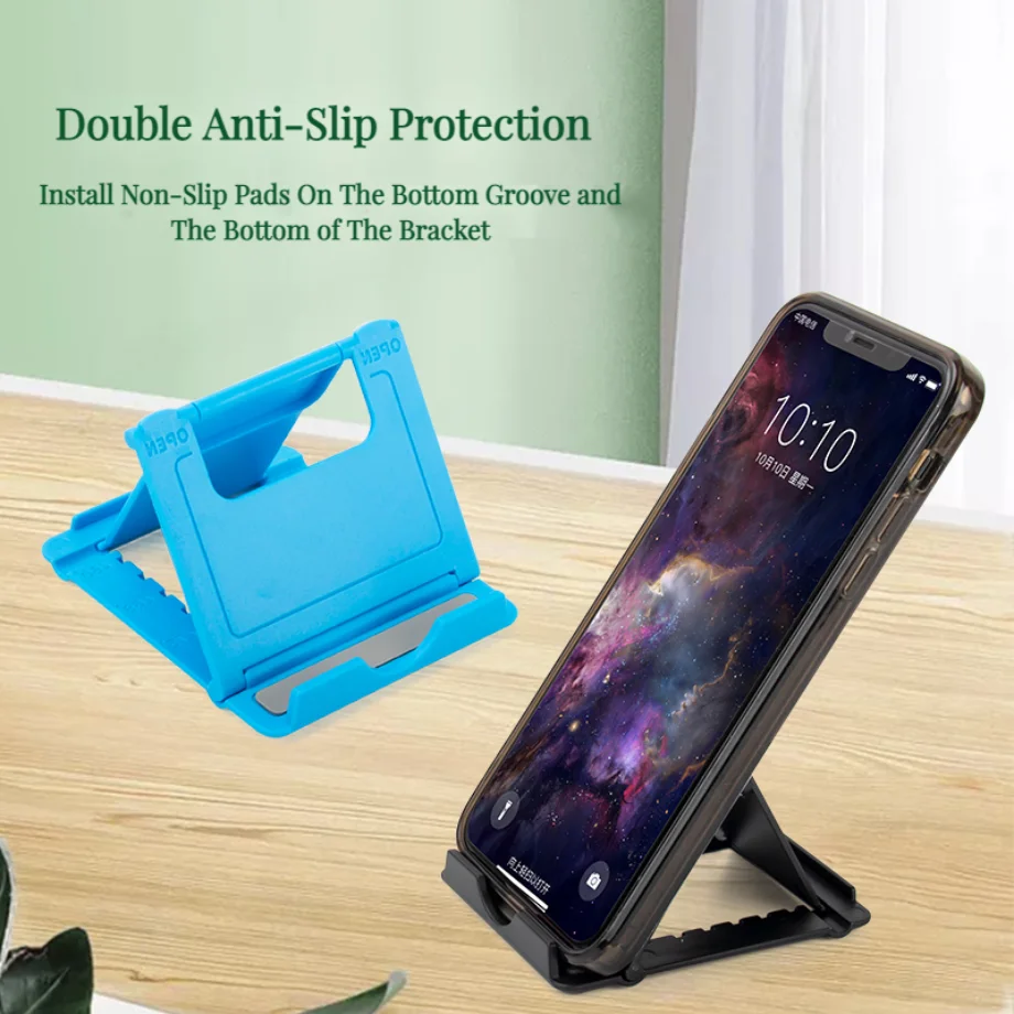 Picture 4: Table Adjustable Phone Holder Bracket Desktop Stand For iPad iPhone Samsung Xiaomi Huawei Folding Universal Mobile Phone Stand
