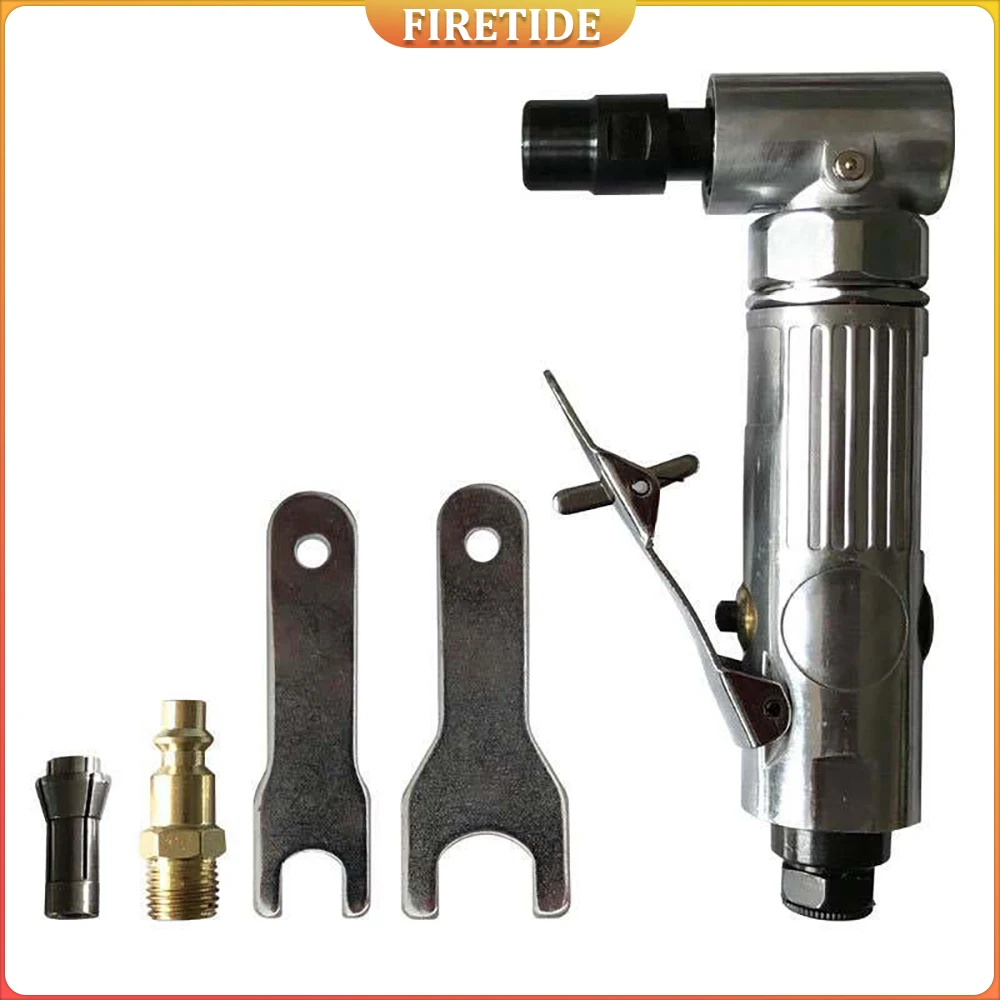 

1/4 ''пневматическая угловая шлифовальная машина, 90 градусов, пневматическая шлифовальная полировальная мельница, гравировальный станок с 2-дюймовыми шлифовальными дисками, 20000 об/мин