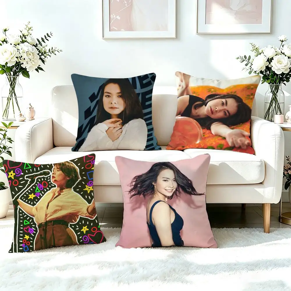 American Pop Singer MITSKI Art  Square Double-Sided printed Pillow Case Bedroom Bedside Pillow Sofa Cushion Cover