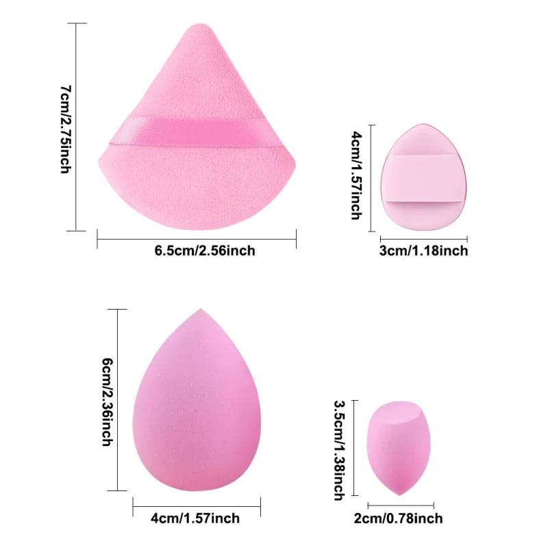 Zestaw gąbek do makijażu dla kobiet, 12/20 sztuk, blender kosmetyczny, gąbeczka do podkładu, puszki do pudru, akcesoria do makijażu, narzędzia kosmetyczne.