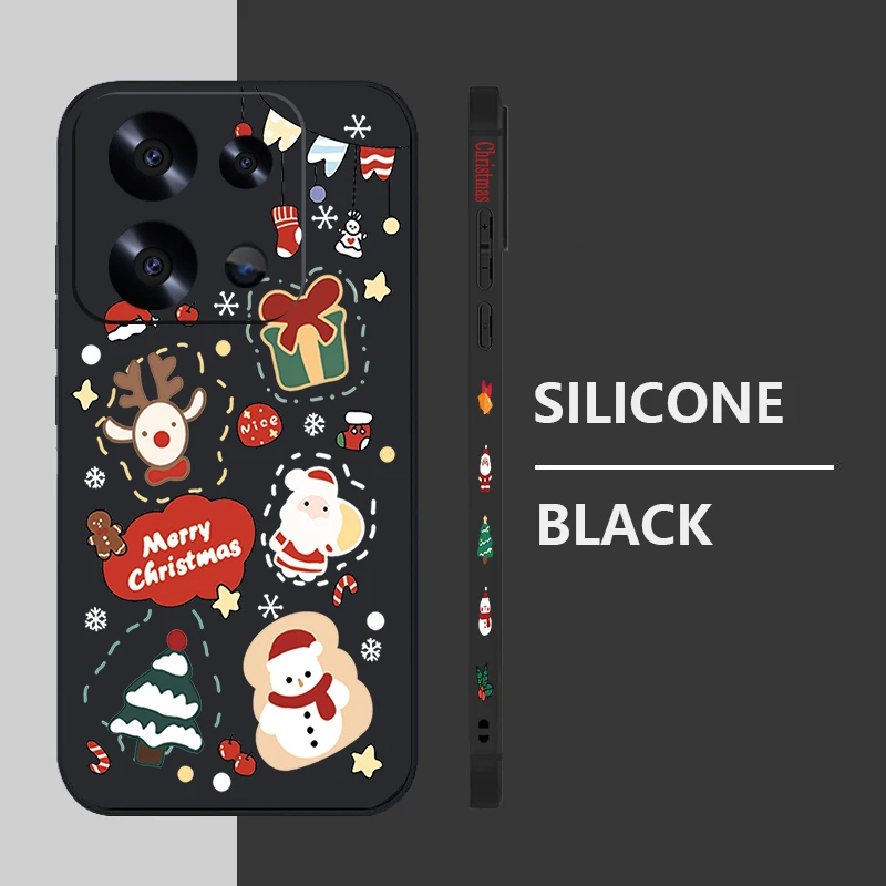 هدية الكريسماس الكرتون نمط الحبل الحال بالنسبة Xiaomi Redmi ملاحظة 14 برو 5G فوندا ريدمي نوت 13 12 11 برو 5G غطاء سيليكون بولي يوريثان #3