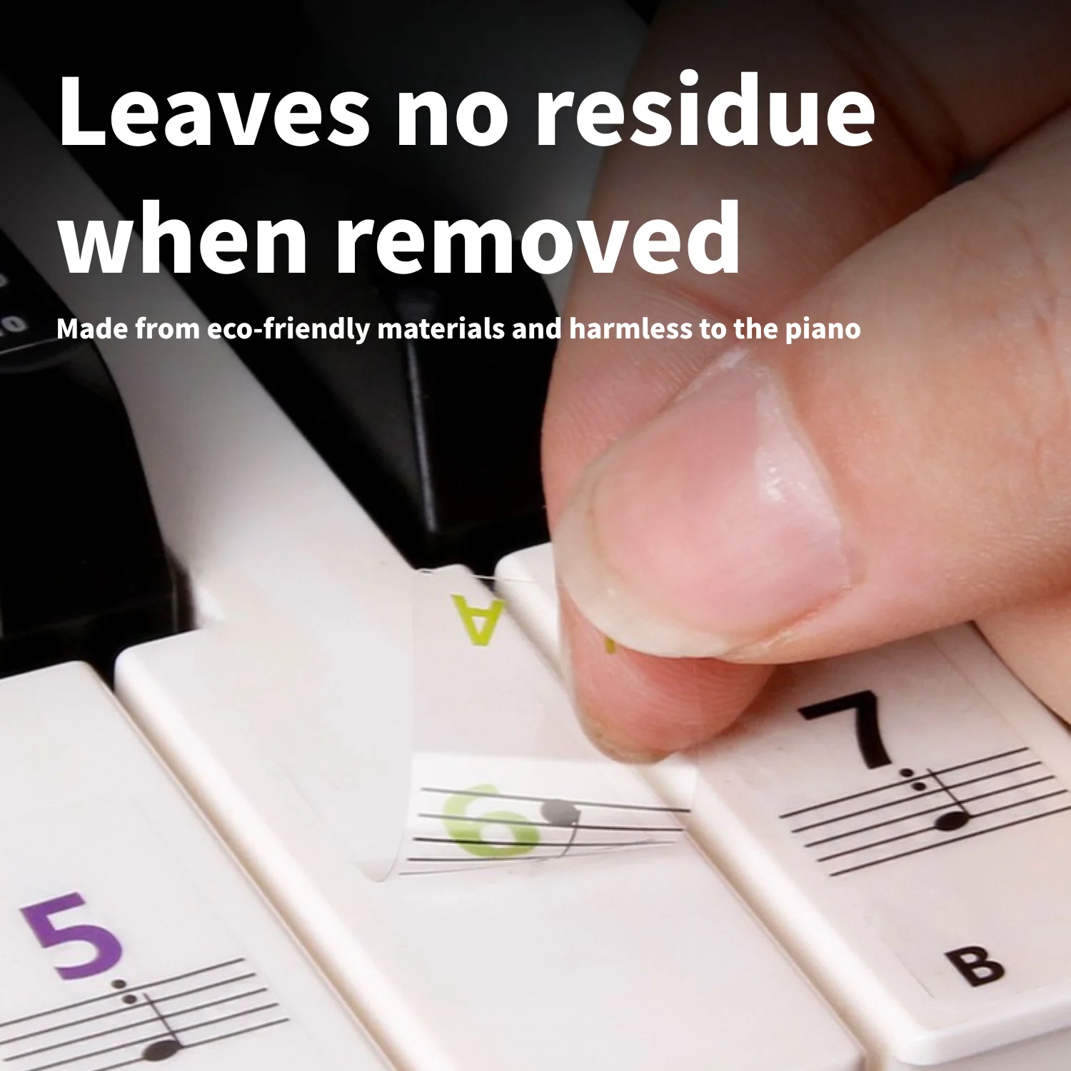 ملصقات لوحة مفاتيح البيانو، مناسبة لمفاتيح 88/61/54/49/37، كبيرة وسهلة التذكر، للتعلم، ملصقات ملاحظة للمبتدئين