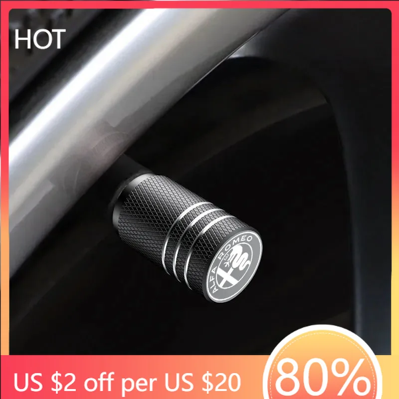 

Hub Caps Hub Caps Car Wheel Tire Valve Stem Caps Dust Covers Stem Air Valve Cap For Alfa Romeo Giulia Stelvio Giulietta 159 147