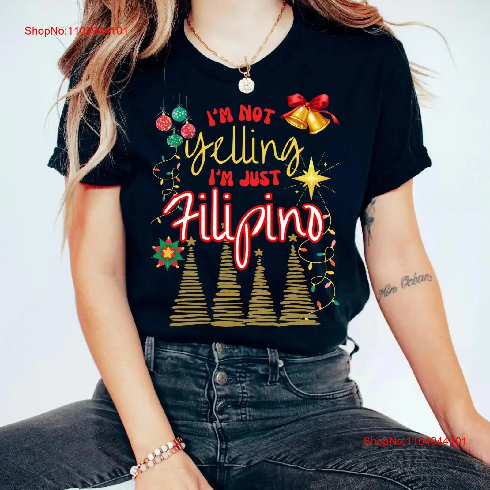 

I'm Not Yelling Just Filipino T Shirt Cultural Design Jersey vintage Washed Casual Soft Stylish streetwear graphic