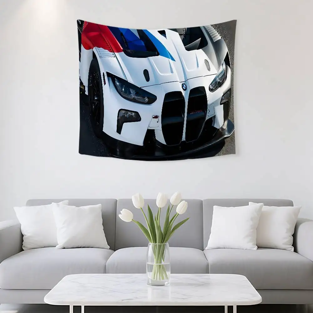 B-Blue Red Car For B-Bmwes-S Tapestry Customizable Tapestries Of Various Styles wall Hangings Celebrity Printing,wall Hangings