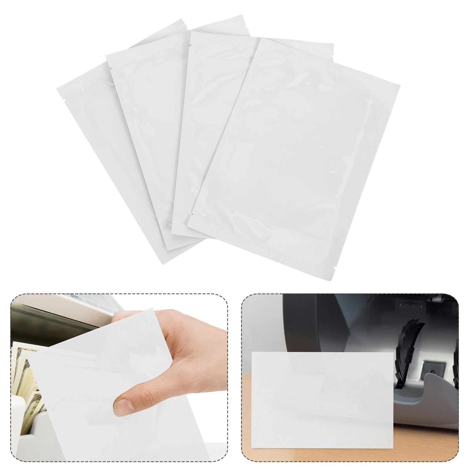 

4pcs Cleaning Cards For Card Readers Check Bank Terminals Dust Oil Remover No Disassembly Required Portable Easy Use