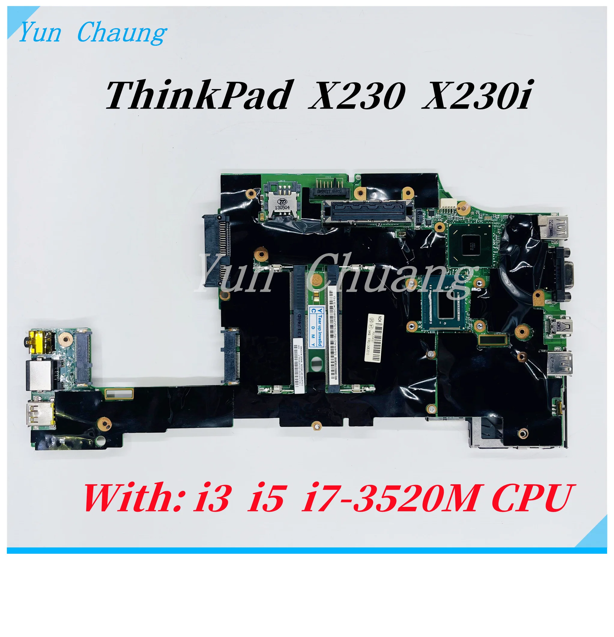 

LDB-2 MB 11232-1 Материнская плата для ноутбука Lenovo ThinkPad X230 X230i с i3 i5 i7-3520M CPU HM76 DDR3 100% протестирована нормально