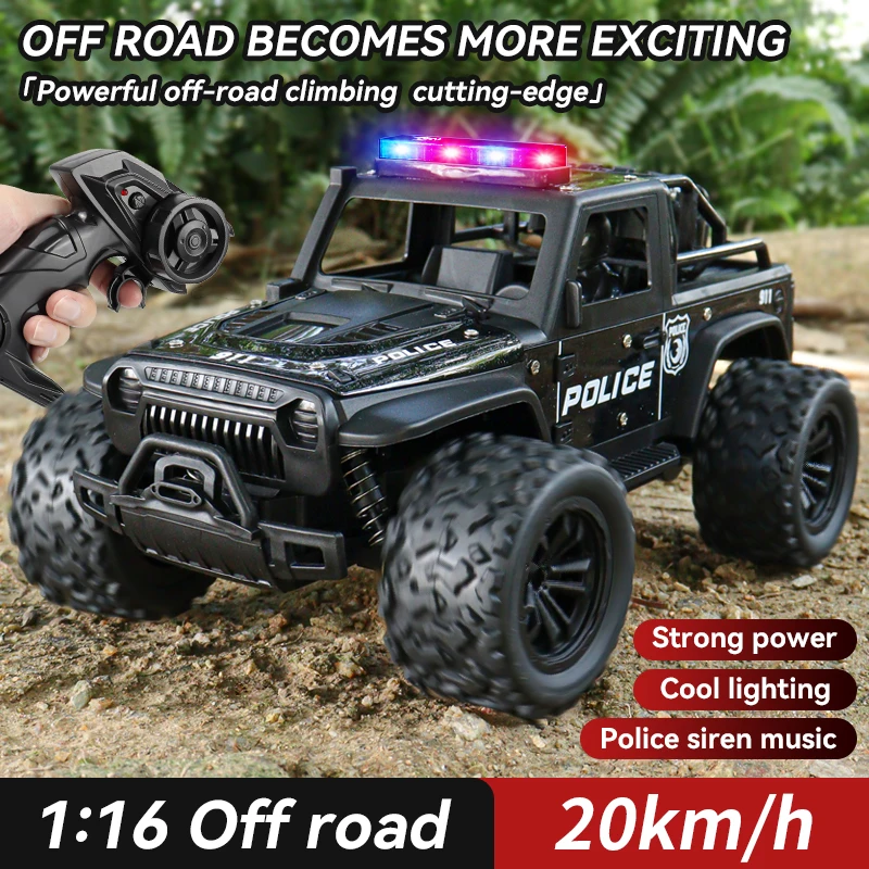 Simulatie speelgoed off-road ornament, kinderdeuropening auto, geluid en licht, groot model, speciaal politievoertuig, pantser