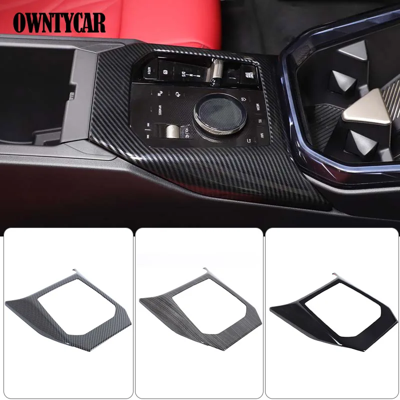 

ABS углеродное волокно для BMW X3 G45 2021, центральная консоль автомобиля, панель переключения передач, накладка, декоративные аксессуары