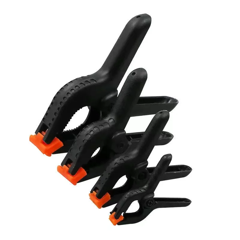 2/3/4/6inch Adjustable Plastic Spring Clamps for Woodworking Tools Wood Working Tools Carpentry Clamps Plastic A-shaped Clip