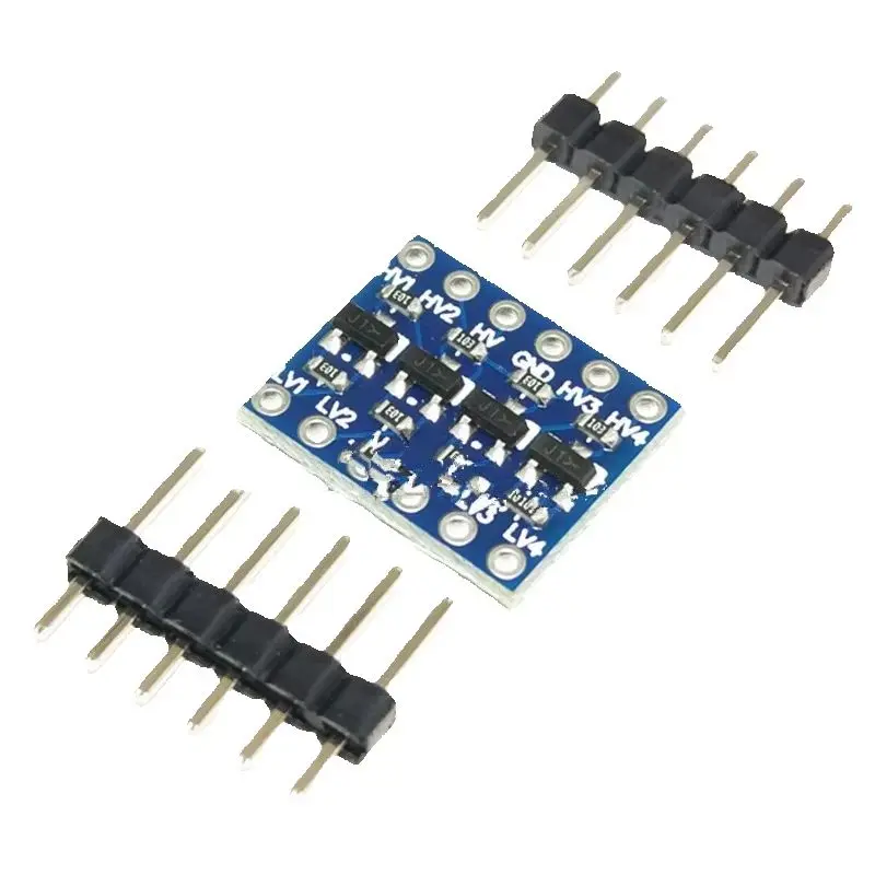 20PCS 4-Way Level Conversion Module 5V-3V IIC UART SPI Etc. with 4-Way Pin Header for Digital Electronics