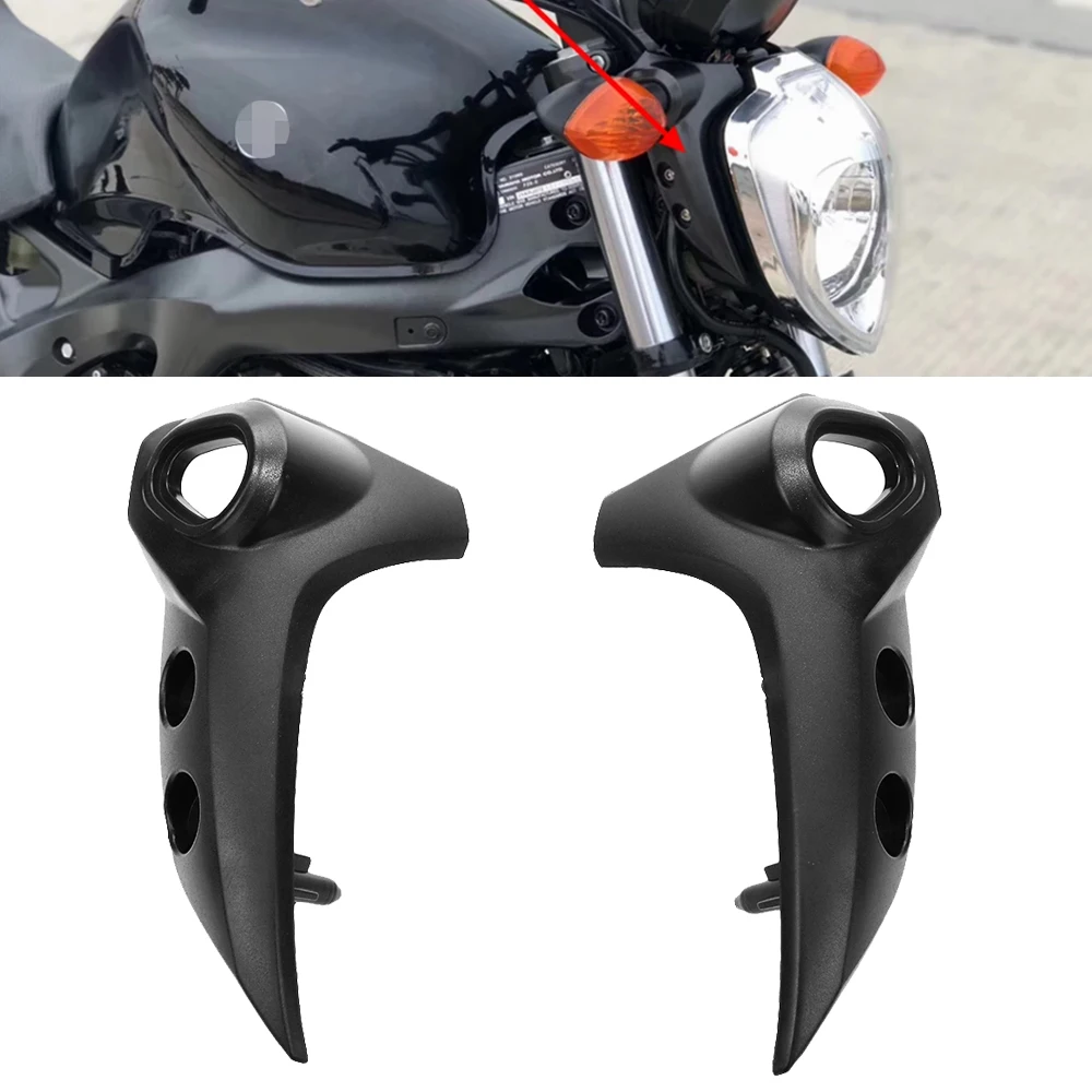 For Yamaha FZ6 FZ6N FZ6-N 2004 2005 2006 2007 2008 2009 2010 Black Bracket Headlight Upper Side Guard Motorcycle Parts Plastic