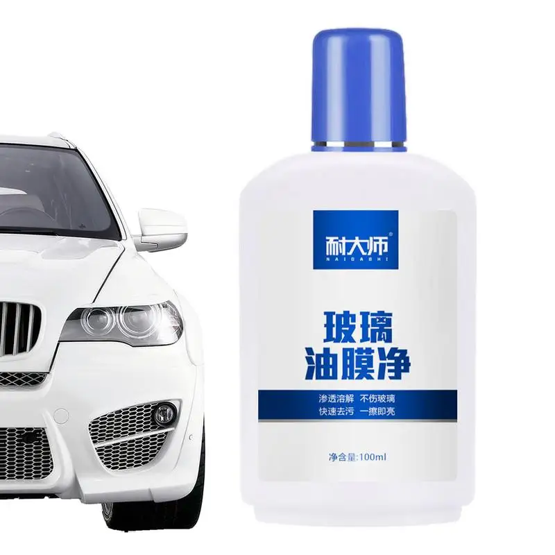 

Car Oil Film Cleaner 3.38oz Auto Glass Oil Film Remover Efficient Decontamination Long-term Windshield Oil Film Remover Cream