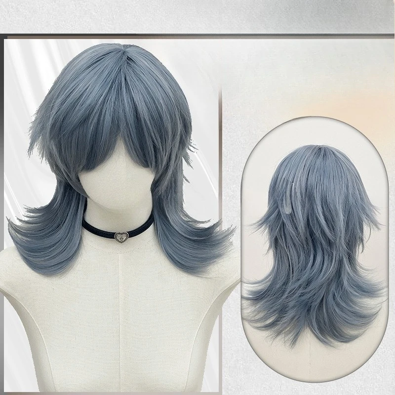 

Парик с короткими волосами, волчий хвост, голова кефали, детское чувство, мужской, красивый, модный, крутой, с полным капюшоном