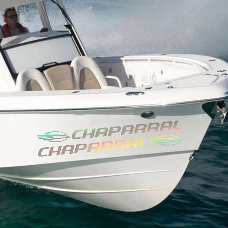 Set of 2 Decals For Chaparral Boat Vinyl Sticker Removable Waterproof Decal For Ship Yacht Decoration