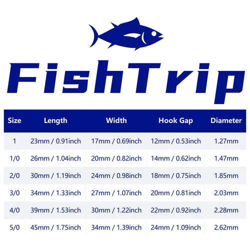 Imagen 2 del producto Anzuelos de Jigging FishTrip, anzuelo de agua salada, anzuelo de asistencia para pesca, anzuelo de pesca de mar de alta resistencia, gancho de juego grande