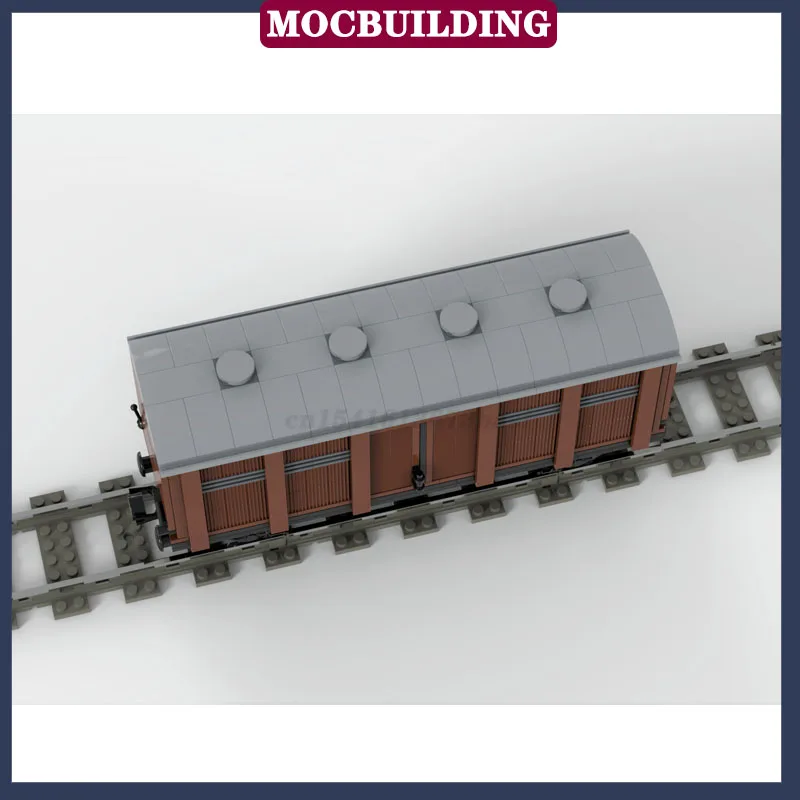 MOC City Transport Tank Wagon Model Building Block Assembly BR110 Mixed Goods Train Flat Wagon Boxcar Covered Wagon Toy Gift