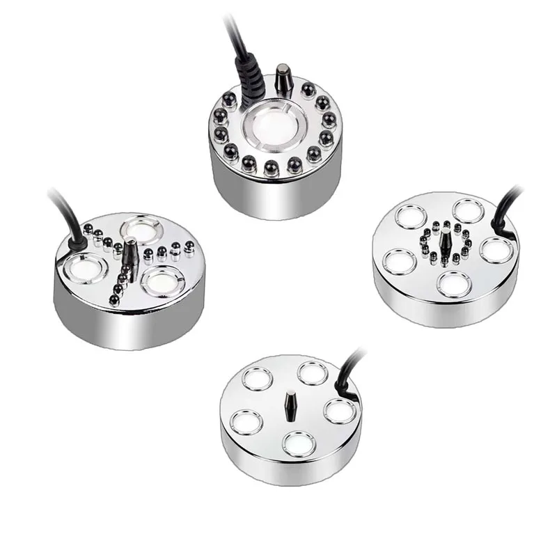 1/3/5 رئيس البخاخة مصباح ملون مرطب بالموجات فوق الصوتية رذاذ ضباب صانع مبيد نافورة الماء بركة الناشر الهواء البخاخات 24 فولت