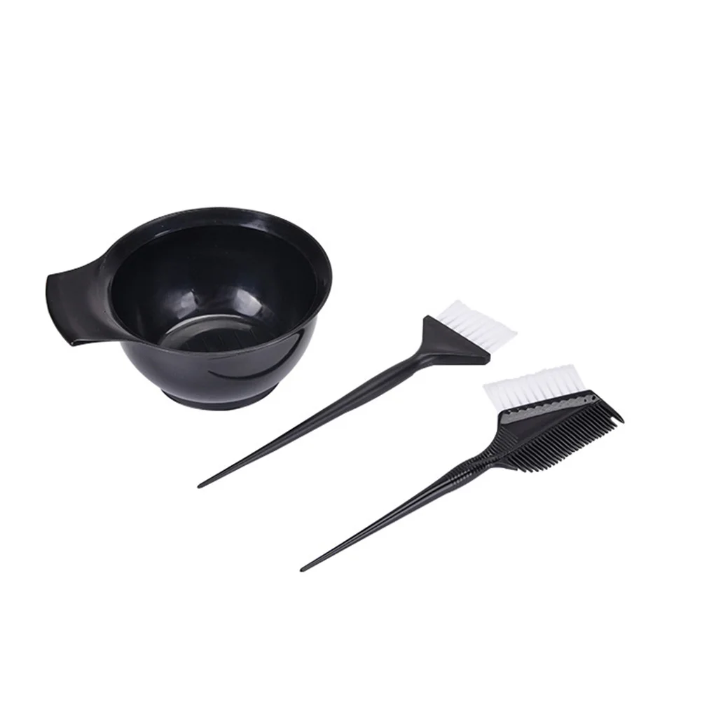 

3 шт., набор для окрашивания волос, чаша для салонной тонировки и кисти для краски, профессиональный набор для краски для волос «сделай сам», инструменты без беспорядка