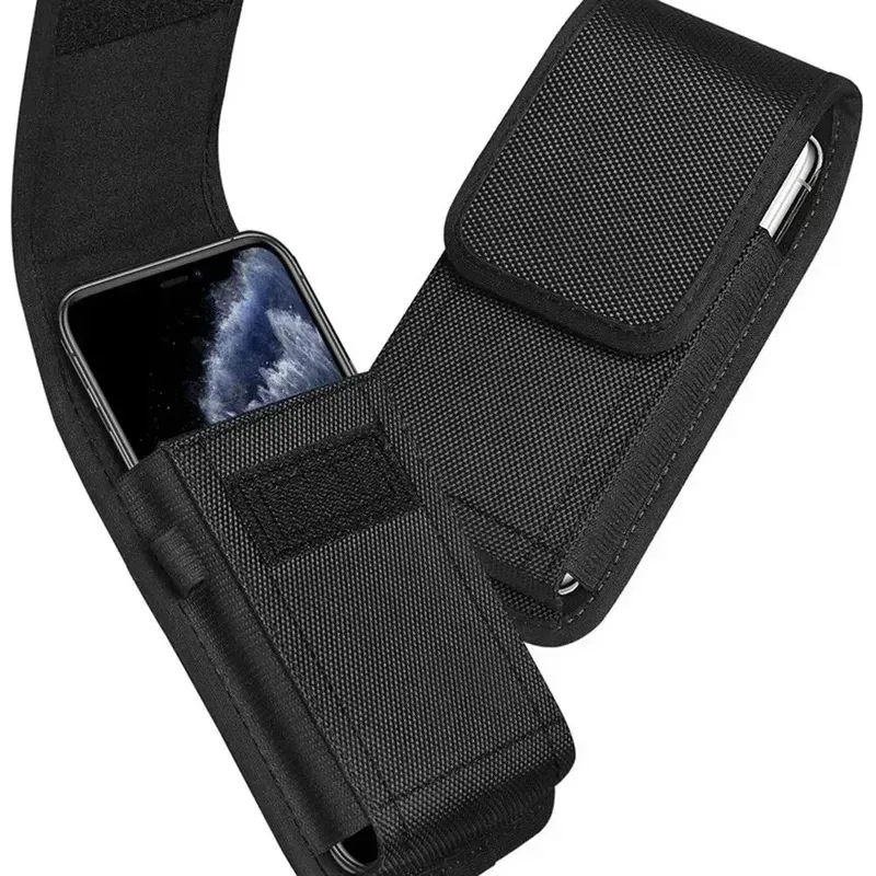 1/2/3pcs Mobile Phone Pouch Universal Cell Phone Belt Clip Carrying Holster Case Waist Bag Black Outdoor Sport Climbing Belt Bag - view 3