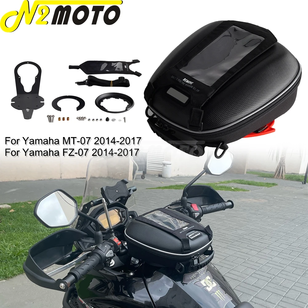 Motorcycle Multi-Functional Loading Waterproof Saddle Tank Bags Ring Mount Directly Fuel Filler For YAMAHA MT-07 FZ-07 2014-2017