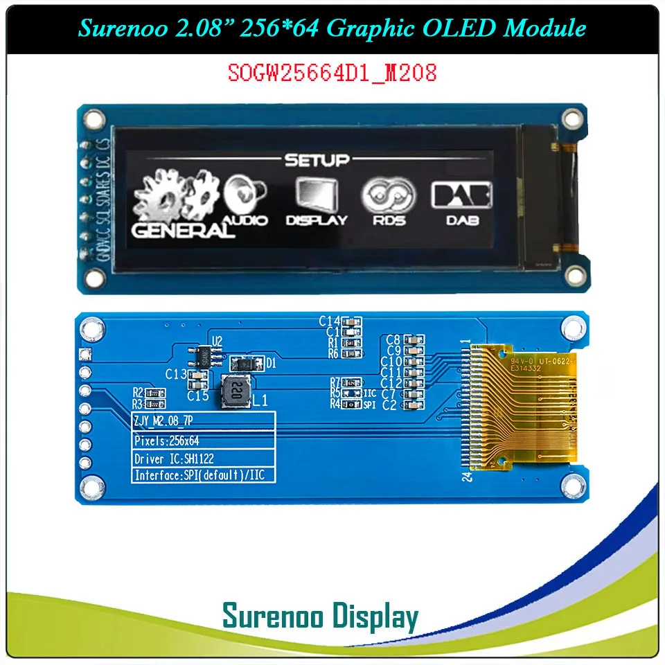 Tela OLED real, 2.08 