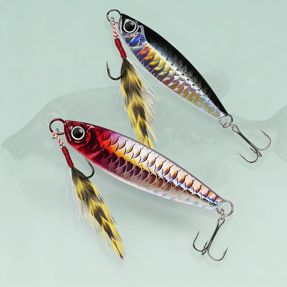 Scaled Jig Lures for Fishing - - Fishing Hook Treble review and price