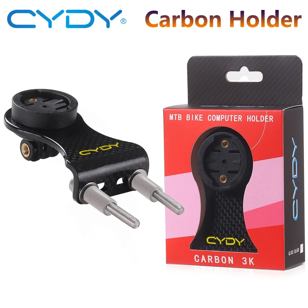 Carbon 3K Road Bicycle Computer Holder Garmin Edge Bryton Rider Whaoo Catey XOSS IGPSPORT MAGENE MTB Bike GOPRO Mount