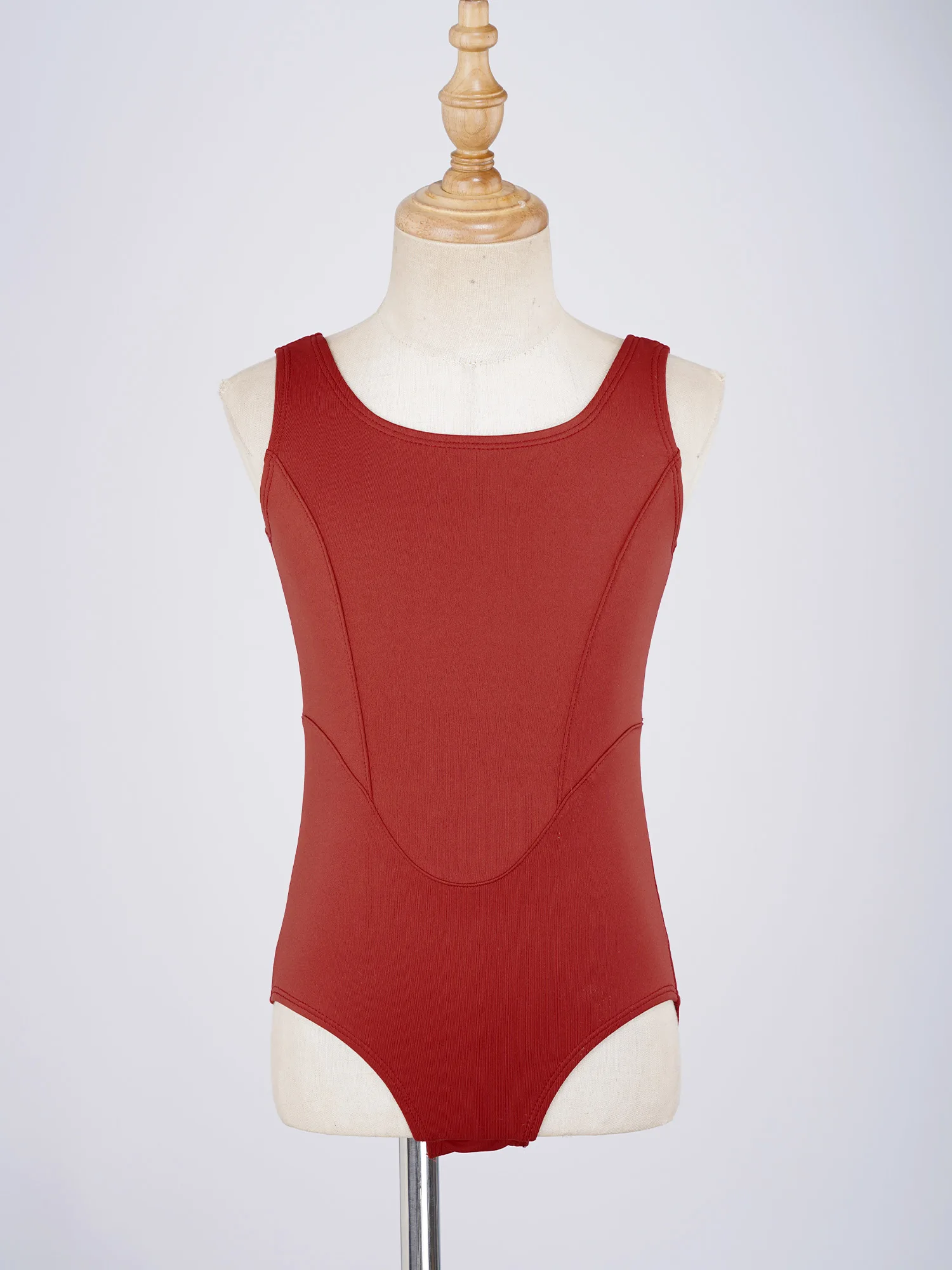 Kids Girls Dance Leotard Gymnastics Ballet Jumpsuits Sleeveless Wide Shoulder Straps Bodysuit for Warm-up Practice Performance
