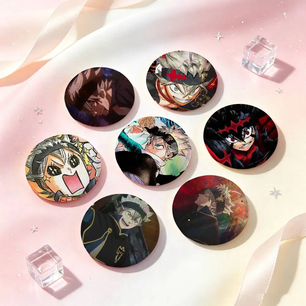 Anime Black Clover Asta Badges 25 32 44 58 75 Mm Round Cosplay Pin Bag Decor Fans Collect Friends Gifts Brooch Souvenir view 2