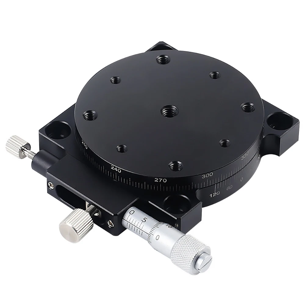 

Ось R 60*60 мм RS60-L Ручной высокоточный регулируемый угол на 360 градусов Платформа Оптический сверхмощный поворотный ползунковый микрометр