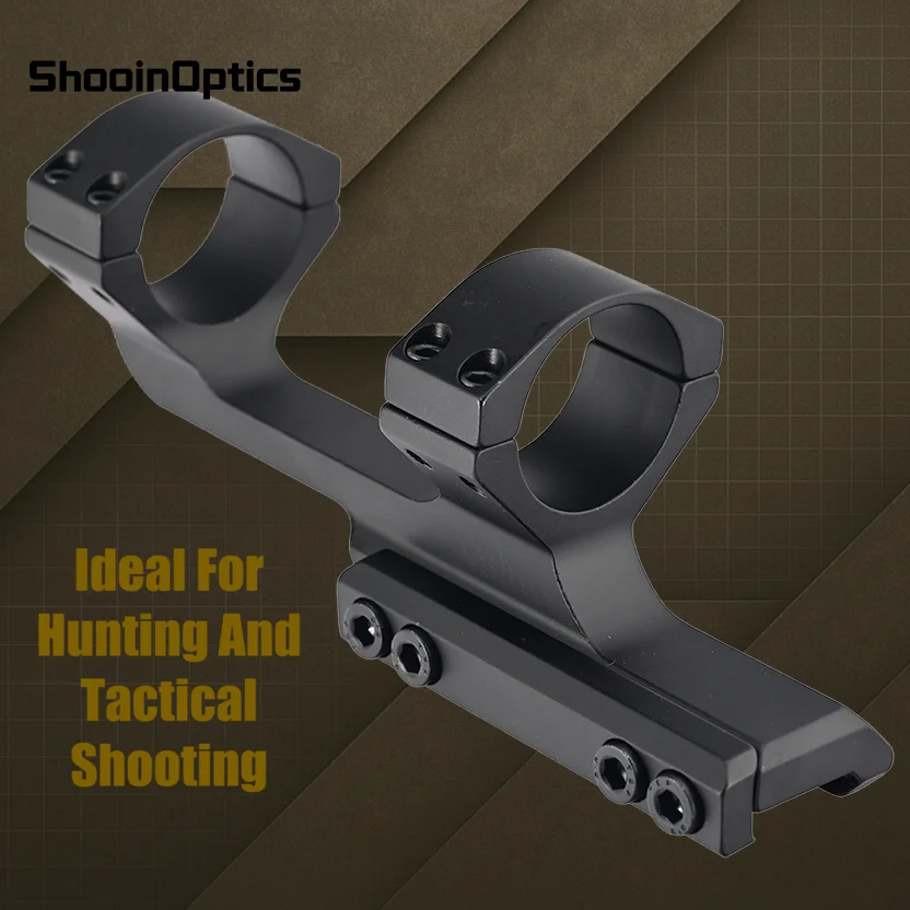 Shooin Optics 30mm Scope Mount One Piece Cantilever With 20mm Picatinny Rail Precision Aluminum For Riflescope