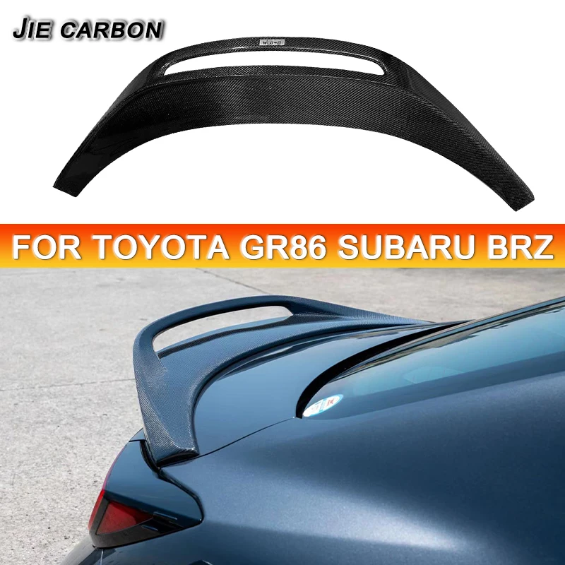 

High Quality ABS Spoiler For TOYOTA ZA86 GR86 Subaru BRZ 2022 Body Kit Glossy Black Or Carbon Fiber Rear Wing