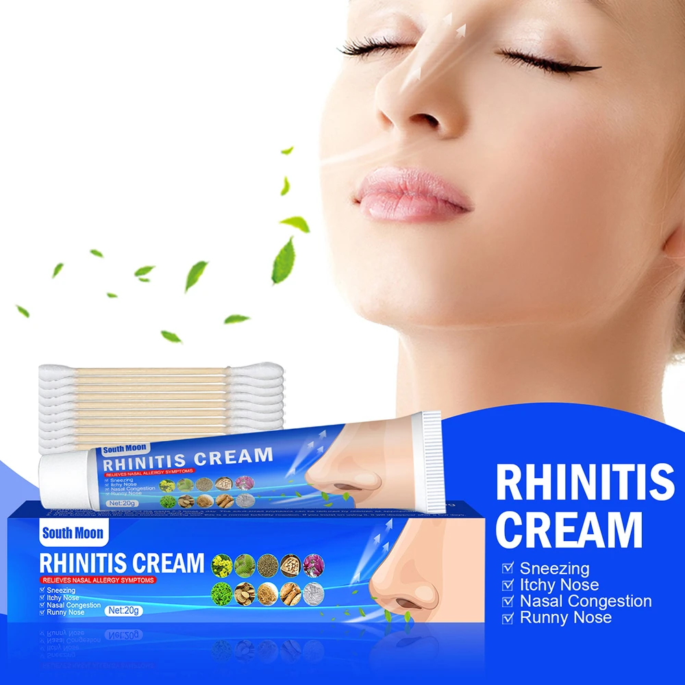 

South moon rhinitis nose nasal cream sinusitis treatment allergic rhinitis Congestion Itchy herbal spray sinuses medical 20g