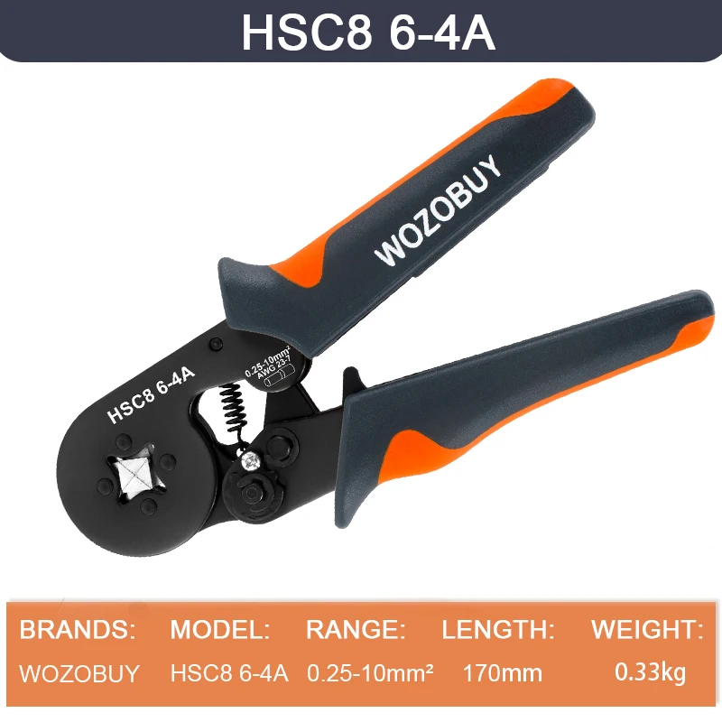 Ferrule Crimping Tool Kit with Ferrules Terminals, WOZOBUY Self-adjustable Ratchet Wire Crimper for Electrical Wire Connectors image 3